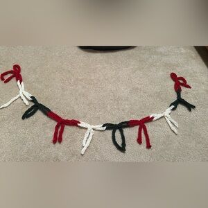 Hand crocheted Christmas garland